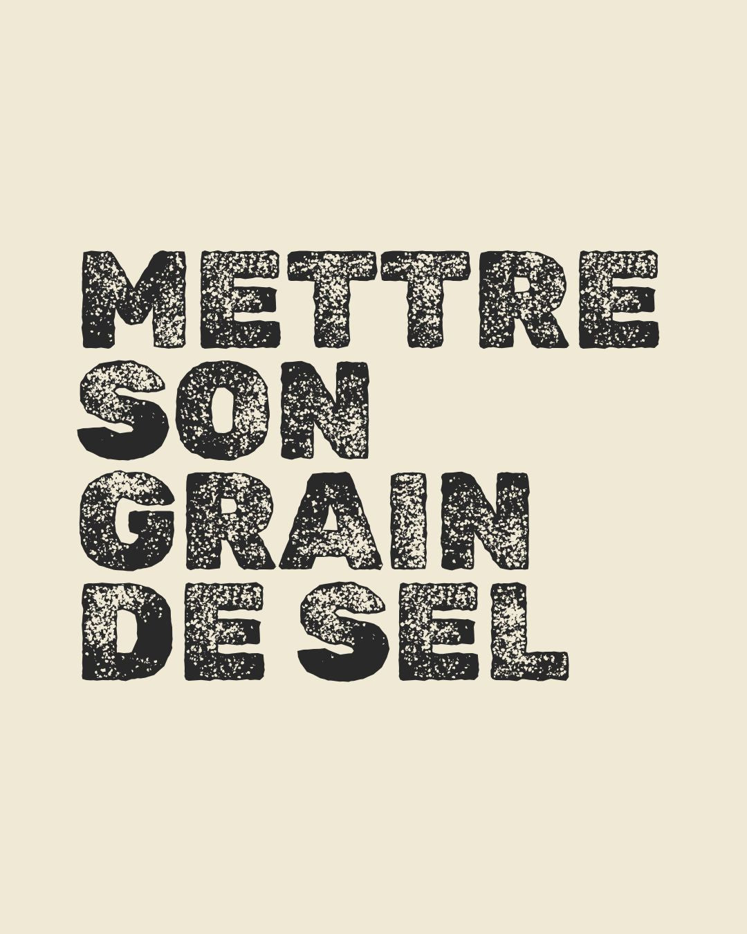 FR | Mettre son grain de sel