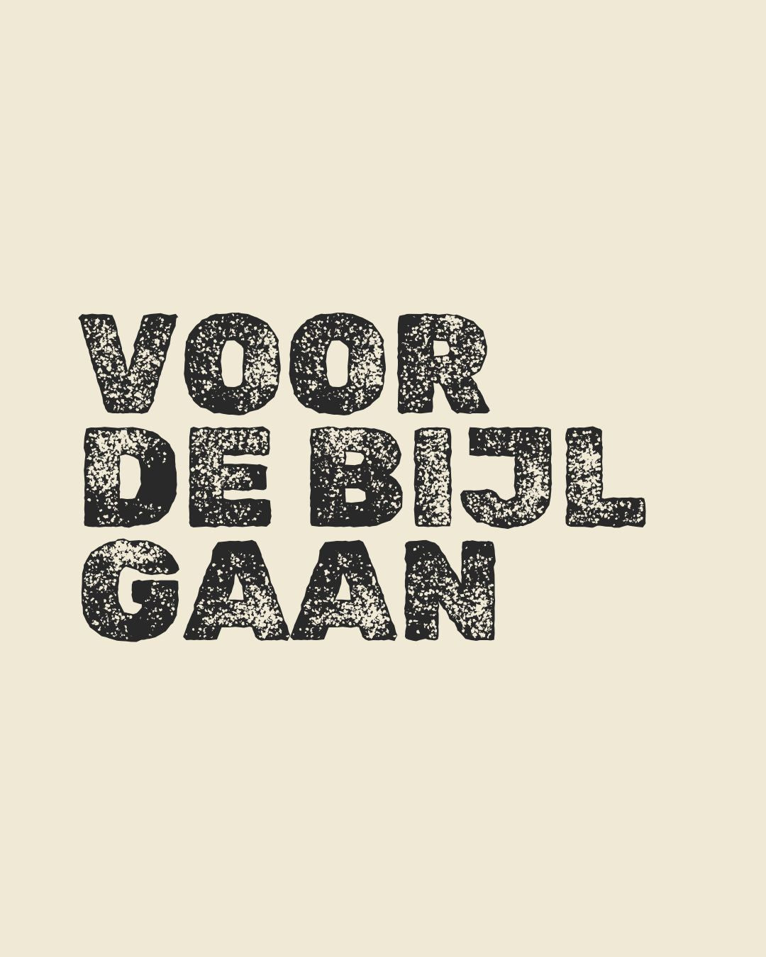 BENL | Voor  de bijl gaan