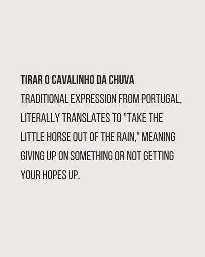 Tira o cavalinho da chuva - t-shirt