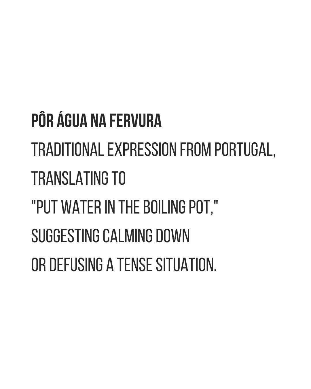Põe água na fervura - t-shirt