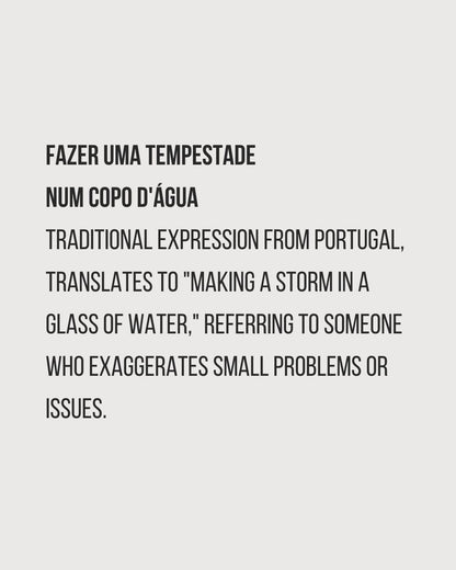Tempestade num copo de água - t-shirt